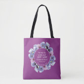 Tote Bag APPRÉCIATION DU PASTEUR 1ère Dame Merci Floral (Devant)