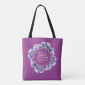 Tote Bag APPRÉCIATION DU PASTEUR 1ère Dame Merci Floral (Dos)