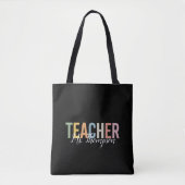 Tote Bag Appréciation personnalisée de l'enseignant Retour  (Devant)