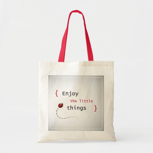 Tote Bag Appréciez les petites choses 2 (Devant)