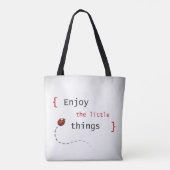 Tote Bag Appréciez les petites choses 2 (Dos)