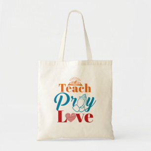 Tote Bag Apprendre à prier Amour Foi des enseignants catho