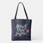 Tote Bag Apprendre l'amour inspirer (Dos)