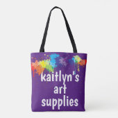 Tote Bag Approvisionnement personnalisé mignon d'art (Dos)