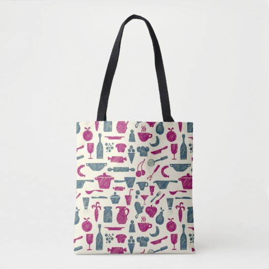 Tote Bag Approvisionnements de cuisine (Devant)