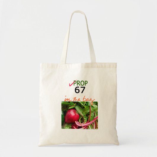 Tote Bag APPUI VERTICAL 67 VEG ROUGE FOURRE-TOUT de la (Devant)