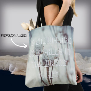 Tote Bag Après une chute de neige