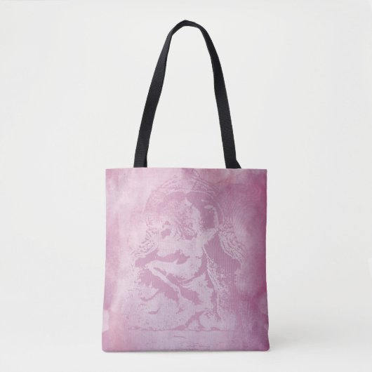 Tote Bag Apsara rose (Devant)