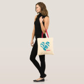 Tote Bag Aqua 2 de zèbre (Devant (modèle))
