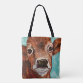 Tote Bag Aqua Big Eyed Calf (Dos)