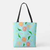 Tote Bag aqua de marguerite (Dos)