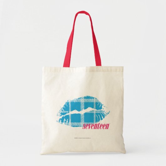 Tote Bag Aqua de plaid (Devant)