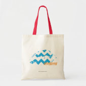 Tote Bag Aqua de zigzag (Devant)
