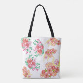 Tote Bag Aqua fleur (Dos)