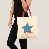 Tote Bag Aqua mince 2 de rayures (Devant (produit))