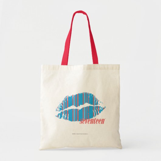 Tote Bag Aqua mince de rayures (Devant)