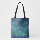 Tote Bag Aqua moderne et Abstrait pourpre (Devant)