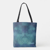 Tote Bag Aqua moderne et Abstrait pourpre (Dos)