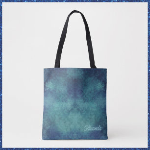 Tote Bag Aqua moderne et Abstrait pourpre