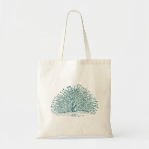 Tote Bag Aqua Peacock