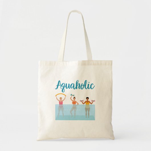 Tote Bag Aquaholic Water Aaérobic Femmes (Devant)
