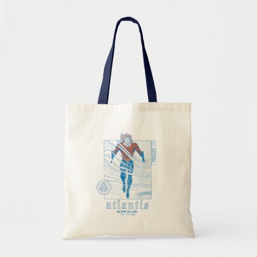 Tote Bag Aquaman - Atlantis Surf Club (Devant)