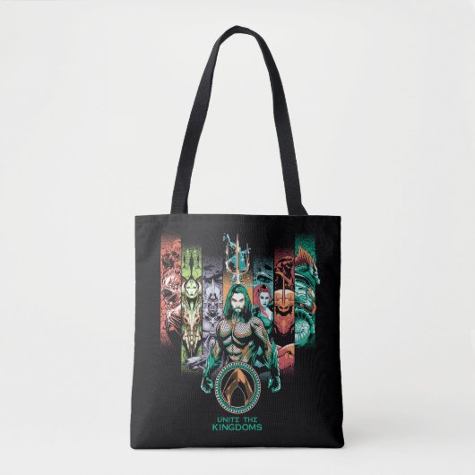 Tote Bag Aquaman | Graphique d'Atlanteans "Unite The Kingdo (Devant)