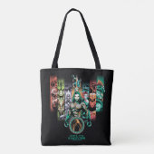 Tote Bag Aquaman | Graphique d'Atlanteans "Unite The Kingdo (Dos)