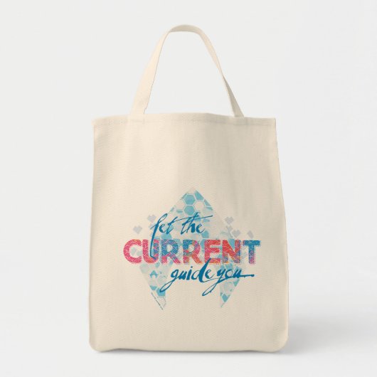 Tote Bag Aquaman | Graphique Logo "Let The Current Guide Yo (Devant)