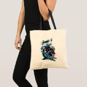 Tote Bag Aquaman | Orm, Manta Noir, Tylosaur, & Ships (Devant (produit))