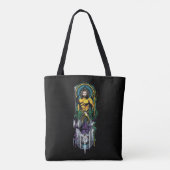 Tote Bag Aquaman | Panneau Art Nouveau réversible Orin & Or (Dos)