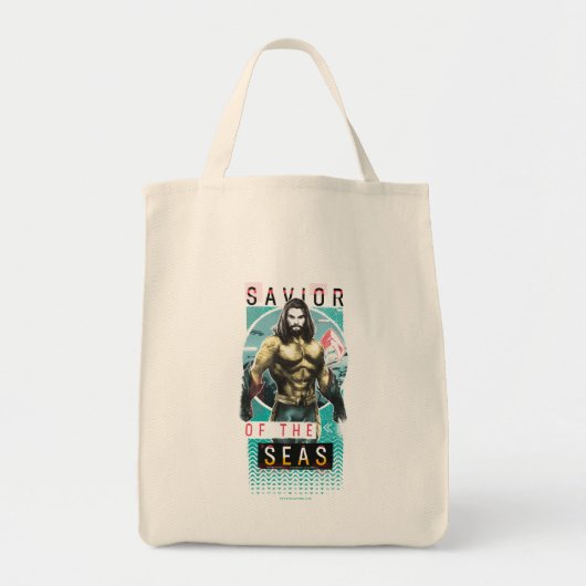 Tote Bag Aquaman | "Sauveur Des Mers" Graphique Moderniste (Devant)