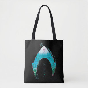 Tote Bag Aquaman See Through Mera Symbol Ocean Graphic
