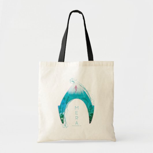 Tote Bag Aquaman | Voir par Mera Symbole Ocean Graphic (Devant)
