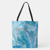 Tote Bag Aquamarine Aqua Blue Crystal Gemstone Épaule (Devant)