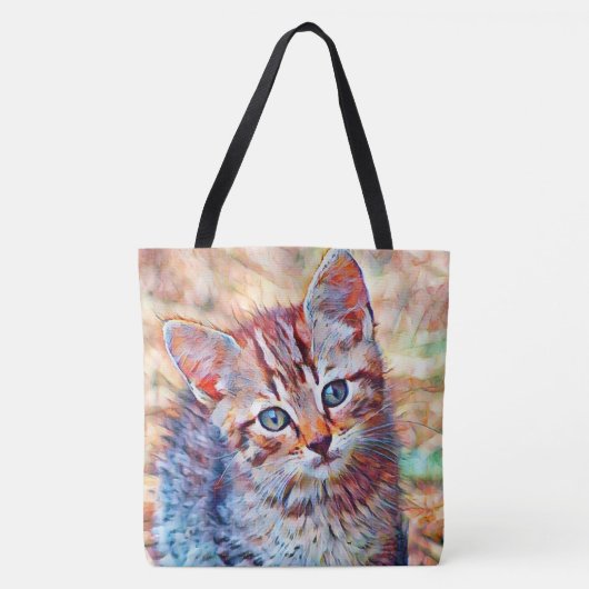Tote Bag aquarell kitten (Devant)