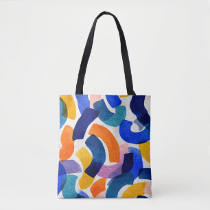 Tote Bag Aquarelle Abstraite Vibrante Moderne Artistique
