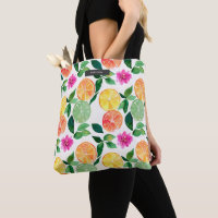 Aquarelle Agrumes Fruit Motif Floral