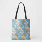 Tote Bag Aquarelle Aqua Bloom (Devant)