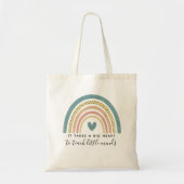 Tote Bag Aquarelle Arc-en-Ciel Remerciement Enseignant (Devant)