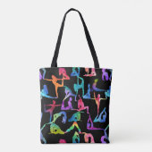 Tote Bag Aquarelle arc-en-ciel Yoga Pots (Dos)