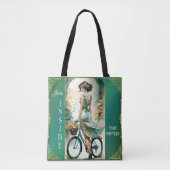 Tote Bag Aquarelle Art Déco Boho Chic Feminine (Devant)