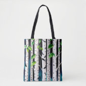 Tote Bag Aquarelle Aspen Trees (Devant)
