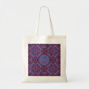 Tote Bag Aquarelle Azulejo espagnol violet rose