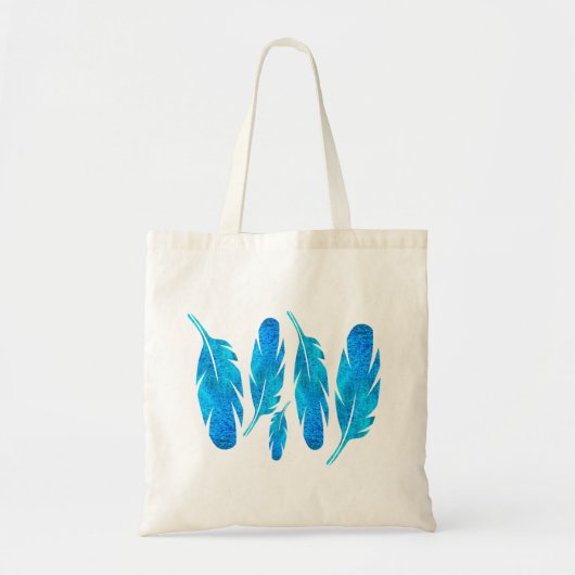 Tote Bag Aquarelle bleu (Devant)