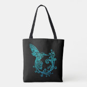 Tote Bag Aquarelle bleue Stylisée (Dos)