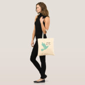 Tote Bag Aquarelle Blue Dove (Devant (modèle))