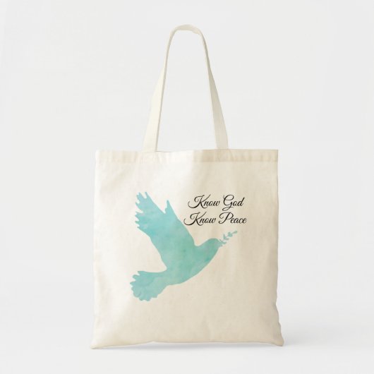 Tote Bag Aquarelle Blue Dove (Devant)