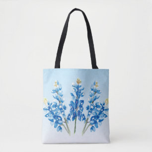 Tote Bag Aquarelle Bluebonnets