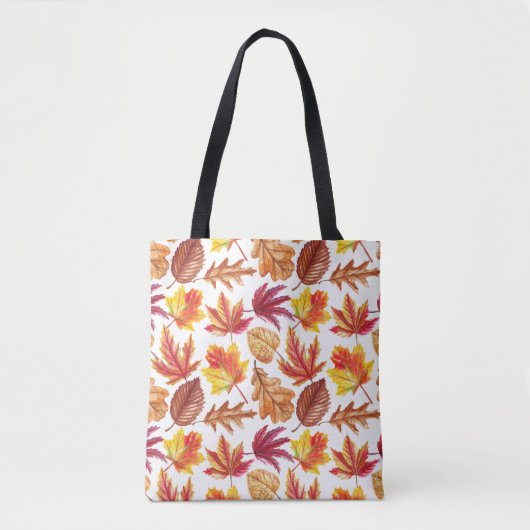 Tote Bag Aquarelle botanique d'automne, composition transpa (Devant)